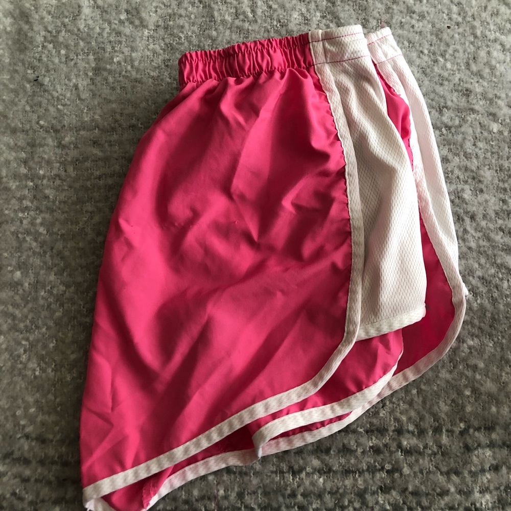 Puma athletic shorts size large pink